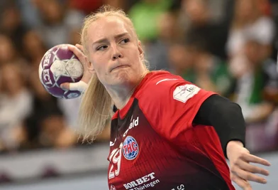 Thüringens Johanna Reichert. Die Bundesliga-Handballerinnen des Thüringer HC spielen auch in der kommenden Saison auf europäischer Bühne.