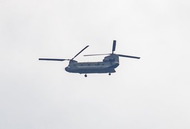 Ein Hubschrauber des Typs Chinook