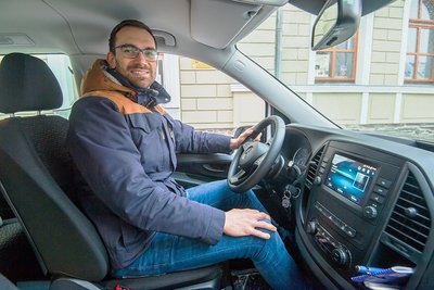 Martin Ahlheim ist Mitarbeiter im Smart Zwönitz-Team und einer der Fahrer des Erzmobils.