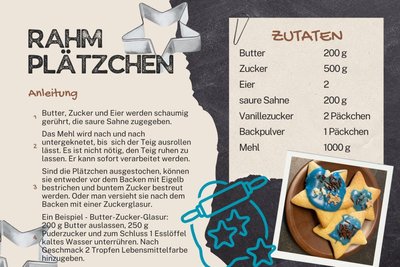 Das für Rahmplätzchen ist eines der Rezepte, die Kleingeras Landfrauen gern an Gäste weitergeben.