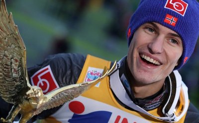 Fühlt sich wohl als Gejagter: Daniel-André Tande. Seit Anders Jacobsen 2007 könnte es wieder einen norwegischen Triumph bei der Tournee geben.