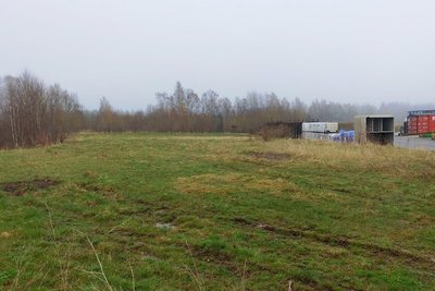 Auf dieser Fläche soll der neue Standort von Wellner und Höfer in Elterlein errichtet werden. Direkter Nachbar ist die Firma Osteks (r.). 