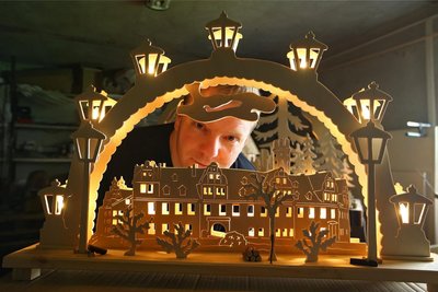 Sandro Schwandt organisiert den Weihnachtsmarkt in Remse.