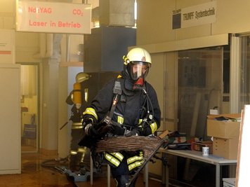 Die Feuerwehr Mittweida brachte den Brand schnell unter Kontrolle.