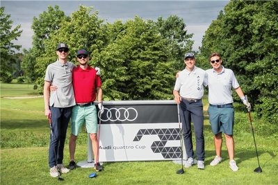 Philipp Erfurth und Konstantin Dietzsch spielten gemeinsam mit dem Team Max Heß und Maximilian Schröder (von links).
