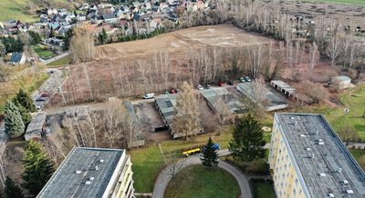 Vom Martin-Hoop-Schacht IX am Fuße der Vettermannstraße in Mülsen ist nichts mehr zu sehen. Restarbeiten sollen im Frühjahr noch erledigt werden. Nach einer Ruhezeit plant das Dorf dort eine Eigenheimsiedlung. 