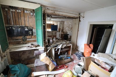 Blick in das Kellergeschoss der ehemaligen Ulrich-Villa.