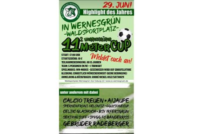 Elfmeter in Massen werden am Samstag in Wernesgrün geschossen.