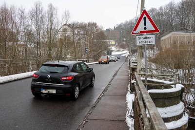 Die Brücke über die Zschopau in Mittweida ist in keinem guten Zustand.