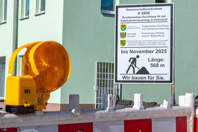 Termin war „Ende November“, wie dieses noch am vergangenen Wochenende stehende Schild zeigt.