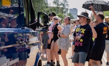 An Waldos Partywagen in Plauen ging oft die Post ab. 