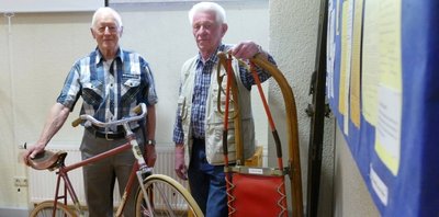 Lothar Schönherr (links) und Johannes Lorenz im Museum. 