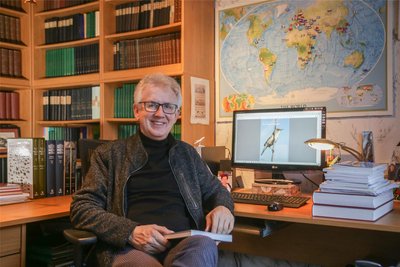 Ornithologe Jens Hering betreut das Teichgebiet als Mitarbeiter der Unteren Naturschutzbehörde.