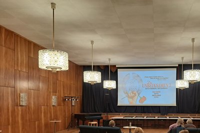 Der provisorisch hergerichtete Kinosaal im Augustusburger Lehngericht sorgte für einen gemütlichen Kinoabend.