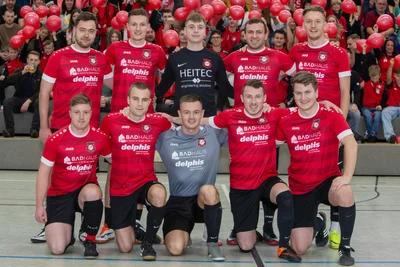 So lief der FC Werda in der Zwischenrunde auf: Hinten von links: Niklas Uther, Nico Reichenbach, Philipp Meinl, Ruven Rittrich, Nick Lubitz, vorn von links: Steven Weidenmüller, Chris Bernhardt, Johannes Franj, Jesse Rittrich, Tim Wünsch.