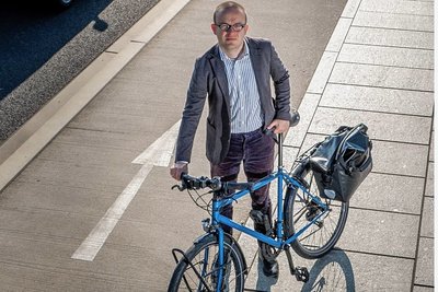 Konrad Krause, Geschäftsführer des ADFC Sachsen, fordert mehr Tempo beim Ausbau des Radwegenetzes in Sachsen.