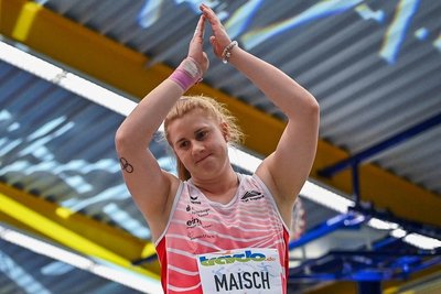 Katharina Maisch vom LV 90 Erzgebirge wurde Zweite, war mit ihrem Wettkampf aber nicht zufrieden.