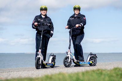 Die neuen Einsatzfahrzeuge der Polizei auf Norderney.  
