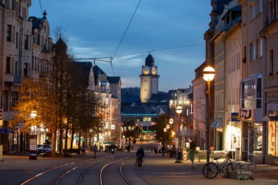Auch auf der Bahnhofstraße sollen die Männer schon aneinander geraten sein.