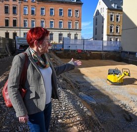 An der Hohensteiner Straße 25 entsteht ein Neubau. GeschäftsführerinDorothe Haderthauer und ihr Mann realisieren das Projekt. 