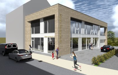 So könnte das Meister-Küchenstudio an der Hohensteiner Straße nach einem Entwurf von Silberberg-Ingenieure und Gestalter in Limbach-Oberfrohna einmal aussehen. 