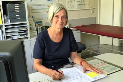 Die Freiberger Kinderärztin Dr. Kathrin Schmidt betreut kranke Kinder und ebenso die Entwicklung gesunder Kinder.