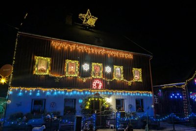 Das Lichterhaus von Diana Hänig in Oberreichenbach, Stadt Brand-Erbisdorf.