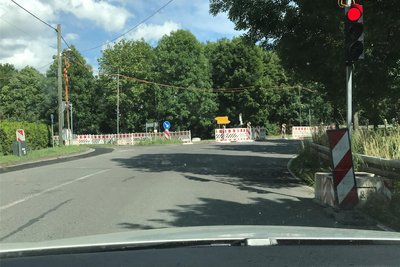 Voriges Jahr wurde auf der Chemnitztalstraße kurz vor der Abfahrt zur Auerswalder Hauptstraße bereits gebaut.