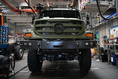 Daimler Truck sieht Potenzial bei Militärfahrzeugen. (Archivbild)