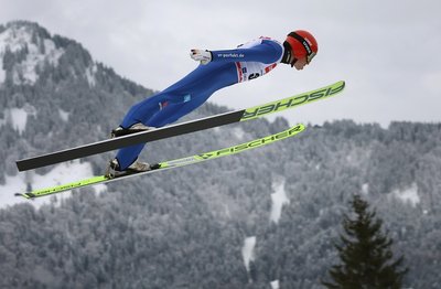 Eric Frenzel hat in Planica einen der der vier Startplätze für das Einzel von der Normalschanze erhalten (das Foto wurde Anfang Februar beim Weltcup in Oberstdorf aufgenommen).