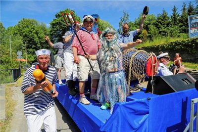 Ein Bild aus dem Festumzug im Lößnitzer Ortsteil Affalter. 