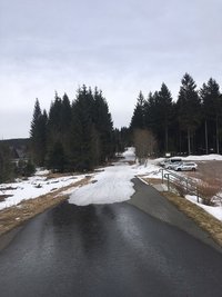 Die Loipenbrücke Mühlleithen am Freitag (03.03.2017)