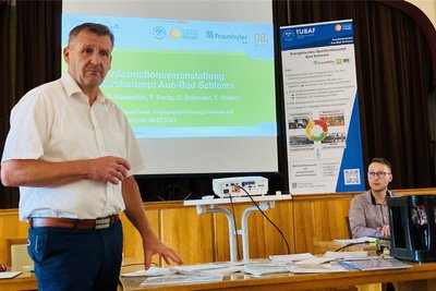 Nicht nur Baubürgermeister Jens Müller freuen die Erkenntnisse der aktuellen Studie zur möglichen Nutzung des Bad Schlemaer Grubenwassers. Seit Jahren gibt es Bemühungen, die Ressource sinnvoll zu nutzen.