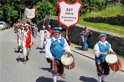 Die Affalterer blickten auf 627 Jahre Ortsgeschichte zurück. 