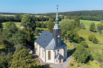 Die Kirche Rothenkirchen, deren Neubau vor 225 Jahren fertiggestellt wurde, ist im zurückliegenden Jahr saniert worden.