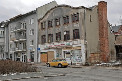 Noch gehört das Haus der Stadt. Fest steht schon: Die Sparkasse wird sich einmieten.