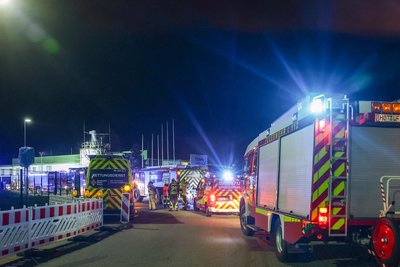 Die Feuerwehr war am Sonntag im Gewerbegebiet bei Hohenstein-Ernstthal im Einsatz.