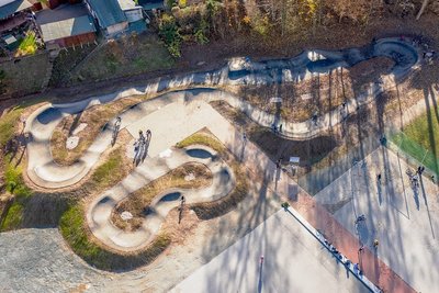 Der Pumptrack in Ehrenfriedersdorf.