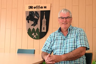 Rossaus Bürgermeister Dietmar Gottwald ist mit der Zusammenarbeit mit der Gemeinde Kriebstein sehr zufrieden.