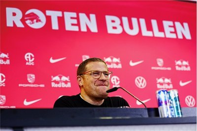 Max Eberl bei seiner Vorstellung am Freitag in Leipzig. 