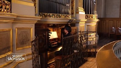 Kultur für die Welt in Krisenzeiten: Albrecht Koch beim Internet-Livekonzert an der Silbermannorgel im Freiberger Dom. 