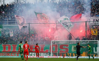 Fans von Chemie Leipzig.