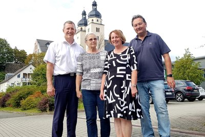 Im Bild die Vorstände der Bürgerstiftung Plauen (von links): Bernd Märtner, Ilona Gogsch, Gabriele Pecht und Maik Immel.