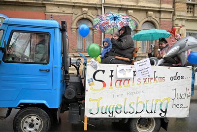 Faschingszeit ist nur eine Gelegenheit, richtig Dampf abzulassen - wie die Freie Republik Jugelsburg.