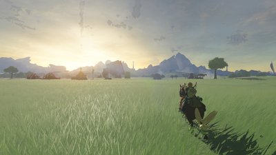 Die Welt von Hyrule ist gefühlt grenzenlos. Mit dem Pferd geht es schneller, diese zu erkunden.