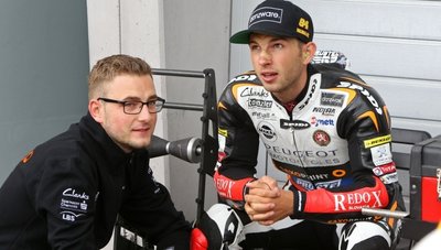Sie blicken zuversichtlich dem Rennen entgegen: Teammanager Florian Prüstel (links) und Jakub Kornfeil.