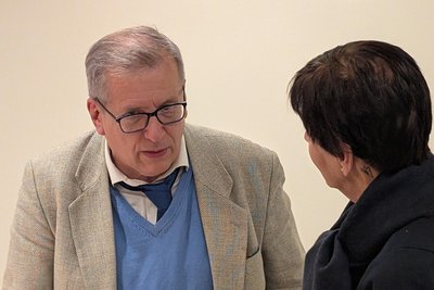 Fragen der Gäste beantwortete der Künstler ausgiebig und unterhaltsam.