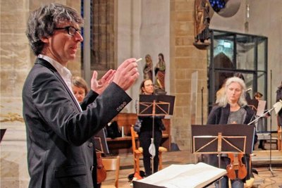 Domorganist Albrecht Koch leitet das Chorkonzert am Sonntag im Freiberger Dom.