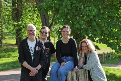 Sie gehören zu den Mitorganisatoren: Olaf Richter, Vincent Rudolf, Lisa Landgraf und Manuela Siegel (von links).