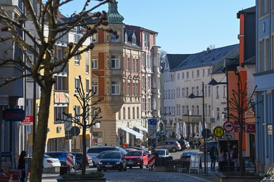 Blick auf den Johannisplatz.